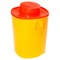 Контейнер для сбора отходов острого инструмента 1,5 л КОМПЛЕКТ 30 шт., желтый (класс Б), СЗПИ - фото 13132962