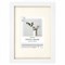 Рамка 21х30 см с паспарту 13х18 см небьющаяся, багет 26 мм МДФ, BRAUBERG "Ambassador", белая, 391366 - фото 13284788