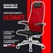 Кресло офисное BRABIX PREMIUM "Ultimate EX-801" хром, плотная двойная сетка Х2, черное/красное, 532921 - фото 13296969