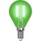 Светодиодная лампа Uniel LED-G45-5W/GREEN/E14 GLA02GR - фото 13340417