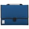 Папка-портфель пластиковая BRAUBERG "ДИПЛОМАТ" А4 (330х245х35 мм) 13 отделений, фактура "бисер", синяя, 226026 - фото 13344077
