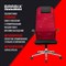 Кресло офисное BRABIX PREMIUM "Ultimate EX-801" хром, плотная двойная сетка Х2, черное/красное, 532921 - фото 13349321