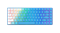 Клавиатура механическая беспроводная Dareu A84 Ice Blue (голубой), 84 клавиши, switch Aqua (linear), подключение проводное+Bluetooth+2.4GHz, аккумулятор 2000mAh - фото 13365032