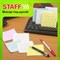 Блок для записей STAFF непроклеенный, куб 9х9х9 см, цветной, чередование с белым, 126367 - фото 13395511