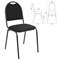 Стул для посетителей РС00Л, черный каркас, ткань черная - фото 13521578
