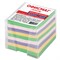 Блок для записей ОФИСМАГ в подставке прозрачной, куб 9х9х9 см, цветной, 127799 - фото 13548289