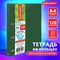 Тетрадь на кольцах БОЛЬШАЯ А4 (240х310 мм), 120 листов, под кожу, клетка, BRAUBERG "Joy", зелёный/светло-зелёный, 404508 - фото 13551212