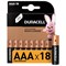 Батарейки КОМПЛЕКТ 18 шт., DURACELL Basic ОРИГИНАЛ, AAA (LR03, 24А), алкалиновые, мизинчиковые, 81483686 - фото 13562705