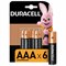 Батарейки КОМПЛЕКТ 6 шт., DURACELL Basic ОРИГИНАЛ, ААА (LR03, 24А), алкалиновые, мизинчиковые, Б0014858 - фото 13562885