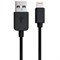 Кабель USB 2.0 - Lightning, 1 м, RED LINE, для подключения портативных устройств, черный, УТ000008646 - фото 13562951