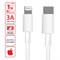 Кабель USB Type-C-Lightning с поддержкой быстрой зарядки, белый, 1 м, SONNEN, медный, 513612 - фото 13563052