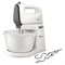 Миксер PHILIPS HR3745/00 на подставке 450 Вт, 5 скоростей, 2 венчика, 2 крюка для теста, чаша, белый - фото 13569749