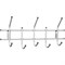 Вешалка настенная "Стандарт 2/5", 220х475х95 мм, 5 крючков, металл, белая - фото 13583535
