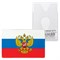 Обложка-карман для карт, пропусков "Триколор", 95х65 мм, ПВХ, полноцветный рисунок, российский триколор, ДПС, 2802.ЯК.ТК - фото 13589500