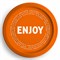 Тарелка одноразовая диаметр 230 мм, 50 шт., бумажная с ПЭ покрытием "Enjoy new", СКАНДИПАКК, -0552 - фото 13602059
