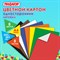 Картон цветной А4 немелованный (матовый), 8 листов 8 цветов, ПИФАГОР, 200х283 мм, 127050 - фото 13610167