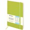 Блокнот А5 (148x218 мм), BRAUBERG "Metropolis Ultra", под кожу, 80 л., резинка, клетка, салатовый, 111020 - фото 13641512