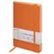 Блокнот А5 (148x218 мм), BRAUBERG "Metropolis", балакрон, 80 л., резинка, клетка, оранжевый, 111584 - фото 13641545