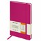 Блокнот А5 (148x218 мм), BRAUBERG "Metropolis", балакрон, 80 л., резинка, клетка, фуксия, 111587 - фото 13641546