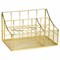 Органайзер для косметики и мелочей металлический 4 секции, MONTE VITA (МОНТЕ ВИТА), 160х240х150 мм, золото, 272479 - фото 13643714