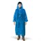 Дождевик-плащ синий на кнопках полиэтиленовый, универсальный размер 118x70 см, Komfi - фото 13645478