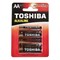 Алкалиновый элемент питания Toshiba LR6 RED 4/card - фото 13694601