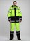 Костюм сигнальный зимний для дорожника Ультра (тк.Смесовая,210) п/к, лимонный/черный - фото 13699356