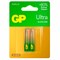 Батарейки КОМПЛЕКТ 2 шт., GP Ultra G-Tech, AAA (LR03, 24А), алкалиновые, мизинчиковые, 24AUA21-2CRSBC2 - фото 13701150