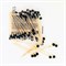 Пики для канапе бамбуковые "Жемчужина Черная", 12 см, 100 шт., КП, 138292 - фото 13701555