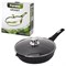 Сковорода 28 см, съемная soft-touch ручка, крышка, антипригарное покрытие, МЕЧТА "Гранит Black", с028802 - фото 13706482