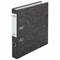 Папка-регистратор STAFF "EVERYDAY" с мраморным покрытием, 50 мм, без уголка, черный корешок, 224615 - фото 13744065