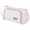 Пенал-косметичка BRAUBERG с ручкой, 1 откидная планка, полиэстер, 22x10х8 см, "Checkered white", 271558 - фото 13744775