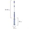 Швабра самоотжимная, скручивающийся отжим, МОП из микрофибры, телескопический черенок 96 см, LAIMA, 601471 - фото 13748623