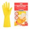 Перчатки МНОГОРАЗОВЫЕ латексные "Для деликатной уборки", размер 7-8, M (средний), вес 26 г, KOMFI, DGL017L - фото 13750566