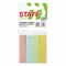 Закладки клейкие пастельные STAFF бумажные, 50х12 мм, 100 штук (4 цвета х 25 листов), европодвес, 127147 - фото 13764249