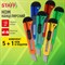 Нож канцелярский 18 мм КОМПЛЕКТ "5 шт. + 1 шт. В ПОДАРОК", фиксатор, блистер, STAFF EVERYDAY, 238770 - фото 13768740