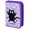 Пенал ПИФАГОР, 1 отделение, 2 откидные планки, полиэстер, 20х14 см, "Falling cat", 272287 - фото 13769680