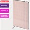 Блокнот А5 138x213 мм, BRAUBERG "Tissage", под кожу, 80 л., резинка, клетка, нежно-розовый, 116604 - фото 14691362