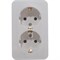 Двойная розетка Systeme Electric BLANCA - фото 14724726
