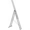 Универсальная алюминиевая трехсекционная лестница Алюмет Серия H3 - фото 14728179
