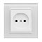 Одинарная розетка Metronex Exclusive White - фото 14781292