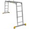 Алюминиевая двухсекционная шарнирная лестница Алюмет Серия Т4 - фото 14837605