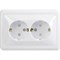 Двухместная розетка Generica ВЕГА РСш12-3-ВБ - фото 14858894