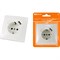 Розетка TDM ELECTRIC 2П+З с защитыми шторками 16А 250В + USB порт 2,1А 5В белая Таймыр - фото 14867652