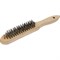 Ручная пятирядная деревянная щетка для металла ЭНКОР 51535 - фото 14904094