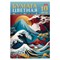 Цветная бумага А4 МЕТАЛЛИЗИРОВАННАЯ, 10 листов, 10 цветов, в папке, HATBER, 200х290 мм, "Большая волна", 088643, 10Бц4мт_32491 - фото 14922781