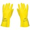 Перчатки латексные SCAFFA "Луч", КЩС-2, хлопчатобумажное напыление, размер 10, XL (очень большой), желтые, 00-01017719 - фото 14931733