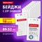 Бейдж вертикальный с ZIP-LOCK-замком (89x52 мм), КОМПЛЕКТ 10 шт., без держателя, BRAUBERG, 238785 - фото 14975366