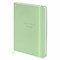 Ежедневник недатированный с резинкой А5 145х203 мм, BRAUBERG, твердый, 160 л., "Minimal", зеленый, 116303 - фото 14981534