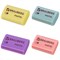 Ластик BRAUBERG "Pastel", 37х24х11мм, ассорти пастельных цветов, экологичный ПВХ, 229582 - фото 15055470